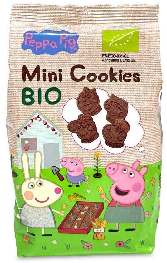 Mini ciastka kakaowe dla dzieci Świnka Peppa BIO 100 g
