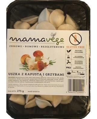 Uszka z kapusta i grzybami BEZGL 275 g