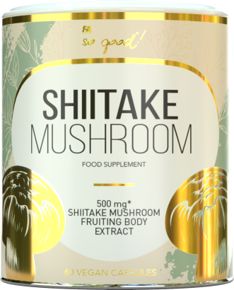 GRZYBY SHIITAKE EKSTRAKT (500 mg) 60 KAPSUŁEK - SO GOOD!