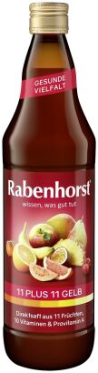 SOK WIELOOWOCOWY (ŻÓŁTY) MULTIWITAMINA 11 PLUS 11 NFC 750 ml - RABENHORST