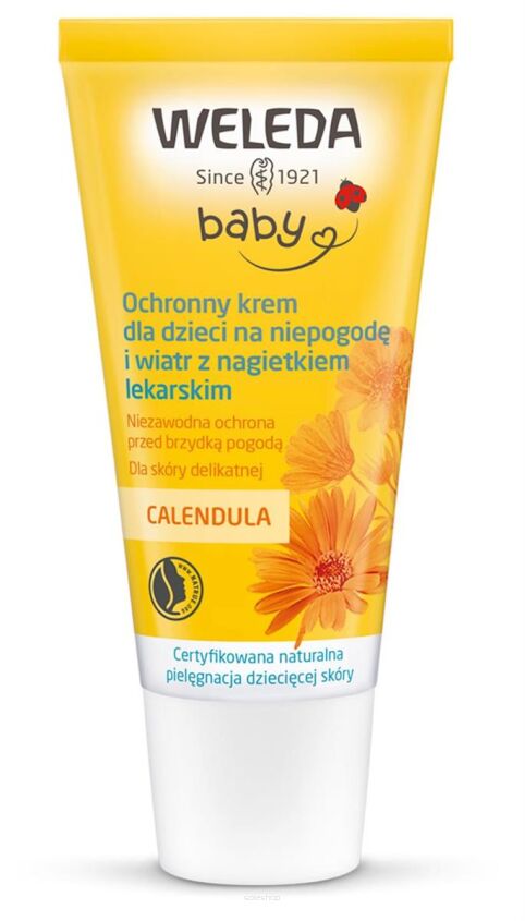 KREM DO TWARZY DLA DZIECI NA NIEPOGODĘ I WIATR Z NAGIETKIEM LEKARSKIM ECO 30 ml - WELEDA