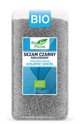 SEZAM CZARNY NIEŁUSKANY BIO 400 g - BIO PLANET