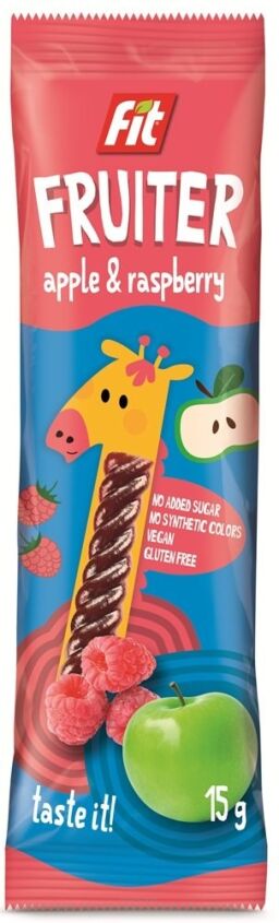 Owocowa przekąska jabłko malina bez dodatku cukru bezglutenowa 15g