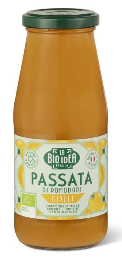 SOS POMIDOROWY PASSATA Z ŻÓŁTYCH POMIDORÓW BIO 500 ml - LA BIO IDEA