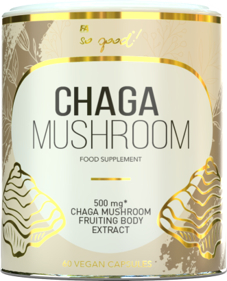 GRZYBY CHAGA EKSTRAKT (500 mg) 60 KAPSUŁEK - SO GOOD!