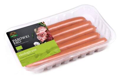 PARÓWKI WIEPRZOWE BIO 320 g (5 sztuk) - WASĄG (NA ZAMÓWIENIE)