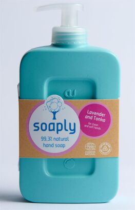 MYDŁO W PŁYNIE DO RĄK LAWENDA I FASOLA TONKA ECO 300 ml - SOAPLY