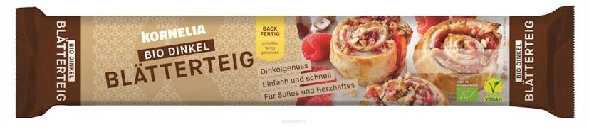CIASTO FRANCUSKIE ORKISZOWE BIO 270 g - DONAU STRUDEL (KORNELIA)