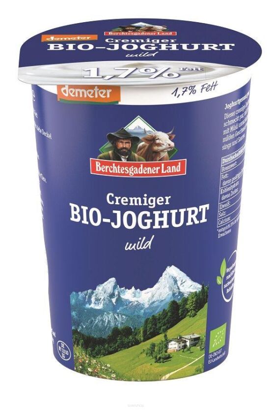 JOGURT NATURALNY DEMETER BIO 500 g - BERCHTESGADENER LAND