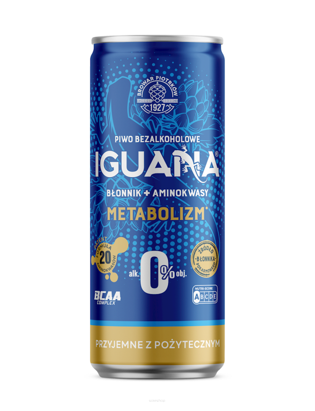 PIWO BEZALKOHOLOWE IGUANA METABOLIZM 330 ml - BROWAR PIOTRKÓW