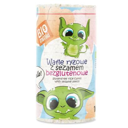 WAFLE RYŻOWE BEZGLUTENOWE BIO 100 g - BIOMINKI