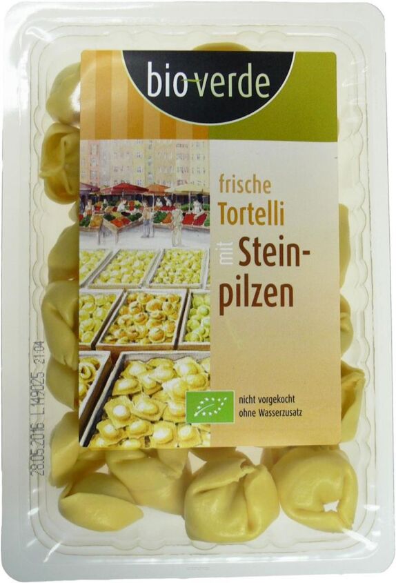 TORTELLI ŚWIEŻE Z SEREM RICOTTA I BOROWIKAMI BIO 250 g - BIO VERDE