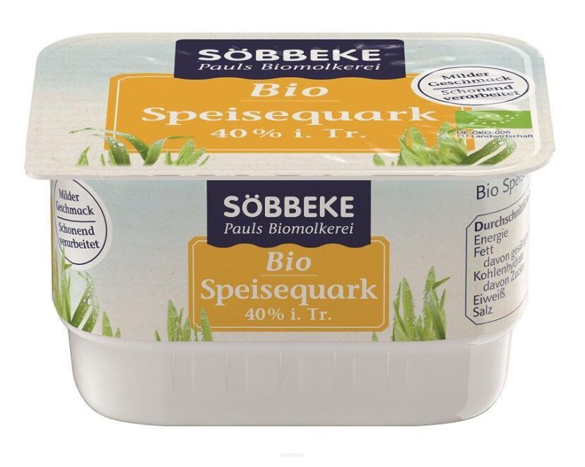 SEREK QUARK (40 % TŁUSZCZU W SUCHEJ MASIE) BIO 250 g - SOBBEKE