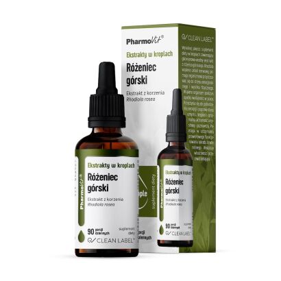 Ekstrakty w kroplach Różeniec górski 30 ml | Clean Label Pharmovit