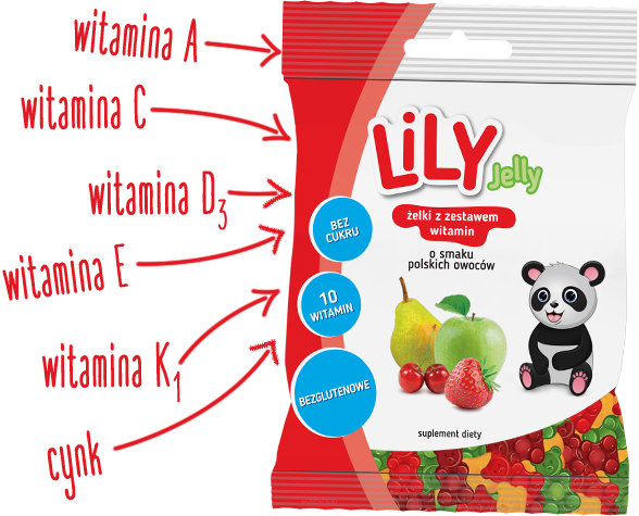 Lily Jelly żelki polskie owoce 80g - 7Pharma
