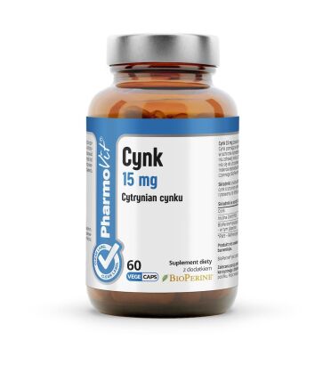 Cynk 15 mg 60 kaps | Clean Label Pharmovit