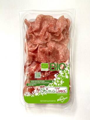 MIX PLASTRÓW (KARCZEK DOJRZEWAJĄCY COPPA DI PARMA + SALAMI MILANO) BEZGLUTENOWE BIO 70 g - PRIMAVERA