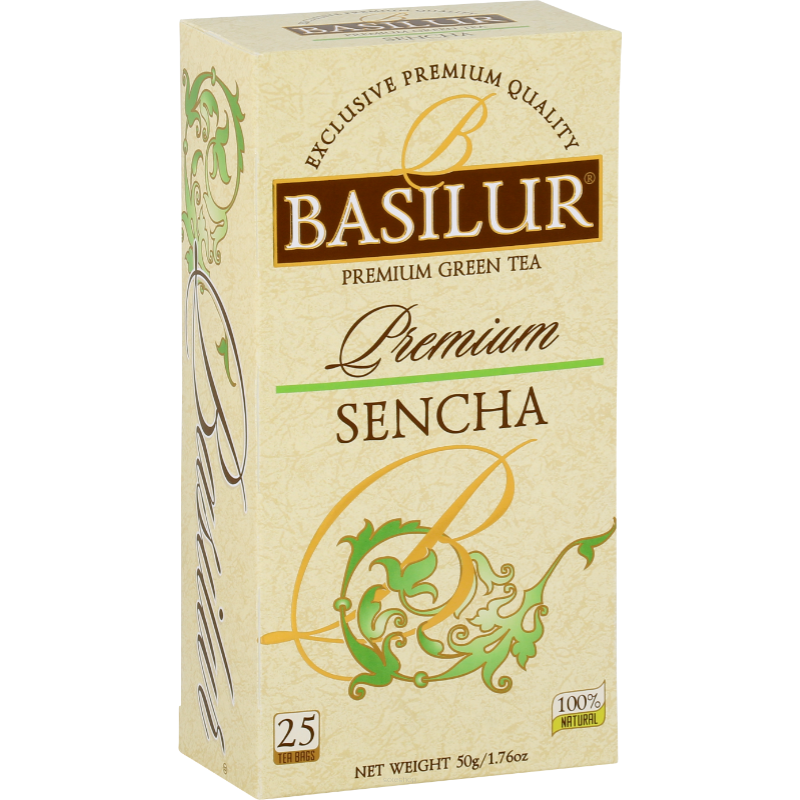 Herbata zielona PREMIUM SENCHA w saszet. 25x2g - Basilur
