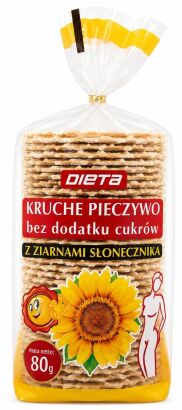 Kruche pieczywo ze słonecznikiem 80 g