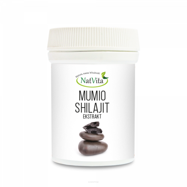 Mumio Shilajit ekstrakt 5,9%, 50g, kwas fulwowy - Natvita