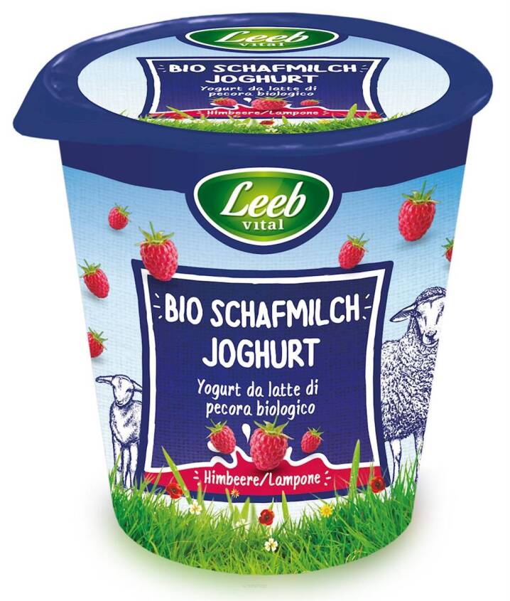 OWCZY JOGURT MALINOWY BIO 125 g - LEEB VITAL