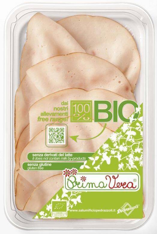 PIERŚ Z INDYKA GOTOWANA PLASTRY BEZGLUTENOWA BIO 70 g - PRIMAVERA