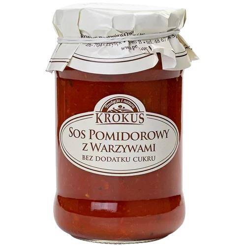 SOS POMIDOROWY Z WARZYWAMI BEZ DODATKU CUKRU 340 g - KROKUS