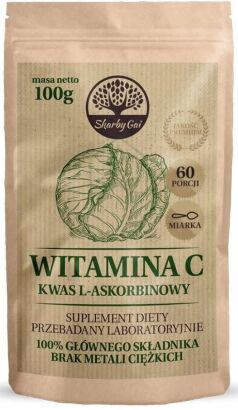 Witamina C z kapusty kwas L-askorbinowy 100g