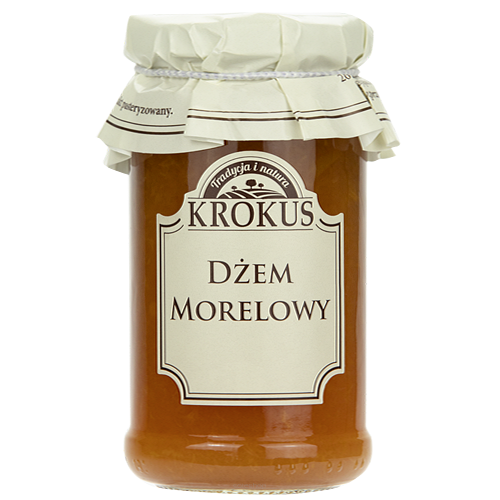 DŻEM MORELOWY O OBNIŻONEJ ZAWARTOŚCI CUKRU BEZGLUTENOWY 235 g - KROKUS