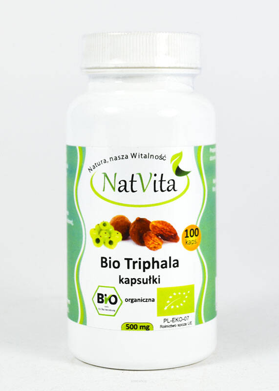 Triphala BIO kapsułki 500mg 100 kaps. - NatVita
