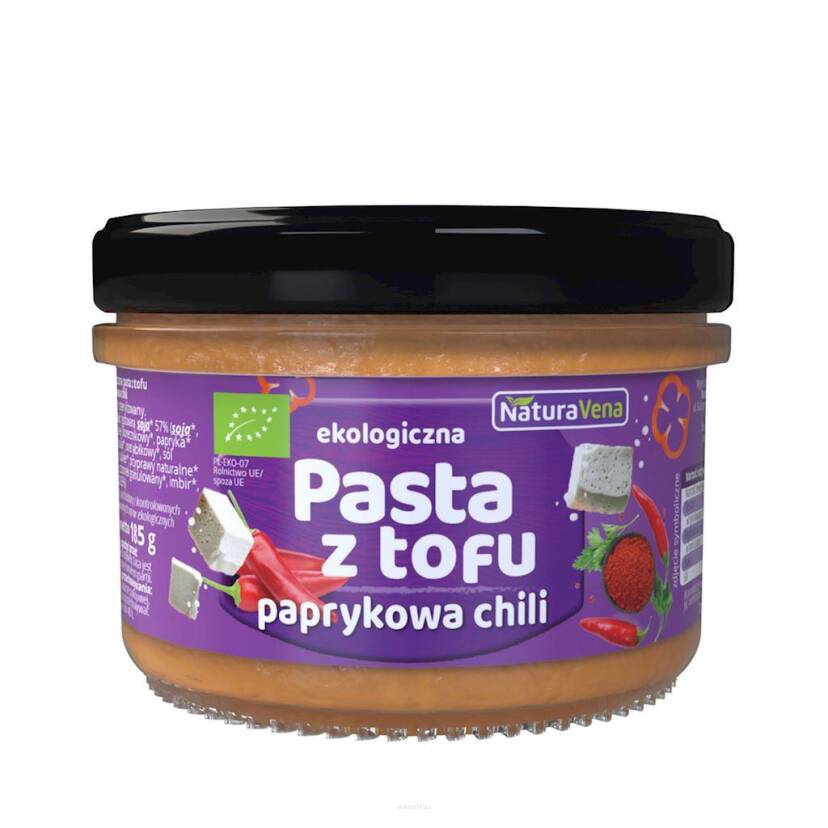 PASTA Z TOFU Z PAPRYKĄ CHILI BIO 185 g - NATURAVENA