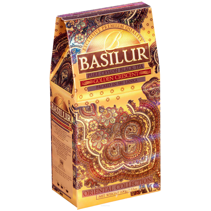 Herbata czarna cejlońska Golden Crescent stożek 100g- Basilur