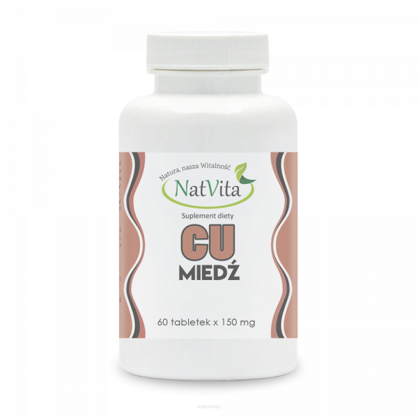 Miedź tabletki 60tabl 150 mg - NatVita