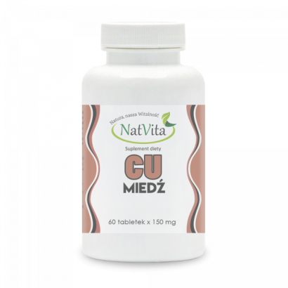 Miedź tabletki 60tabl 150 mg - NatVita