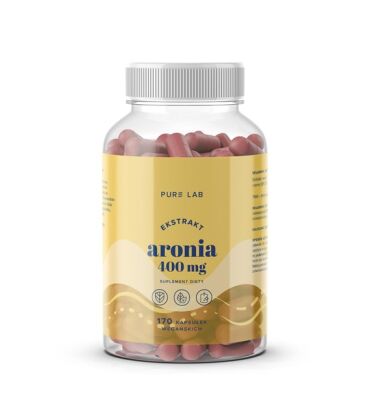 Pure Lab Ekstrakt z aronii 400 mg, kapsułki 170 szt. - Aura Herbals