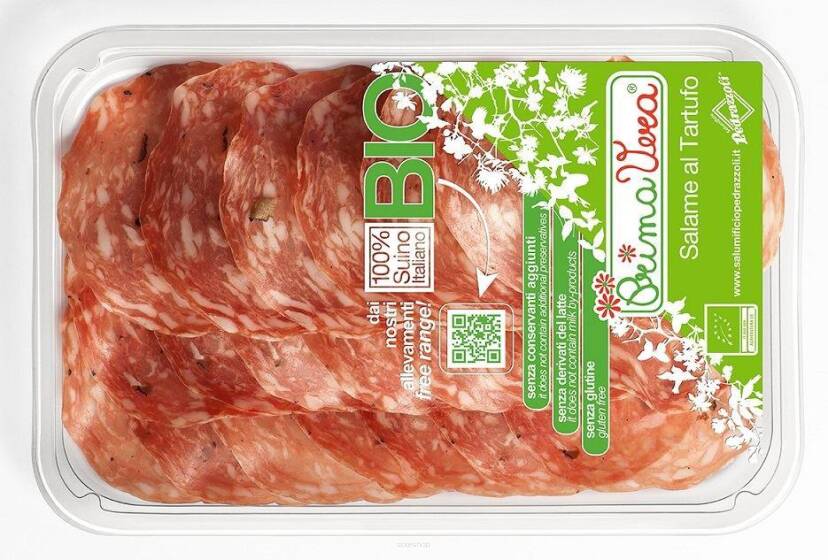 SALAMI Z TRUFLAMI PLASTRY BEZGLUTENOWE BIO 70 g - PRIMAVERA