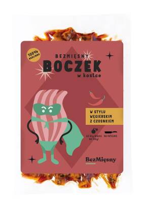 BEZMIĘSNY BOCZEK W KOSTCE W STYLU WĘGIERSKIM Z CZOSNKIEM 100 g - BEZMIĘSNY