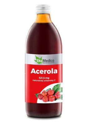 Acerola sok 100% 500 ml - EkaMedica PROMOCJA!