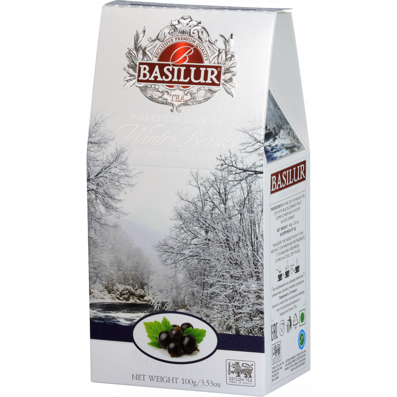 Harbata czarna z czarną porzeczką WINTER BERRIES - BLACKCURRANT sypana 100 g - basilur