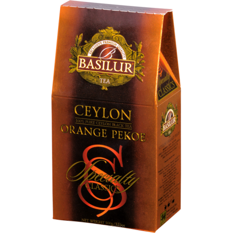 Herbata liściasta czarna CEYLON ORANGE PEKOE 100g - Basilur