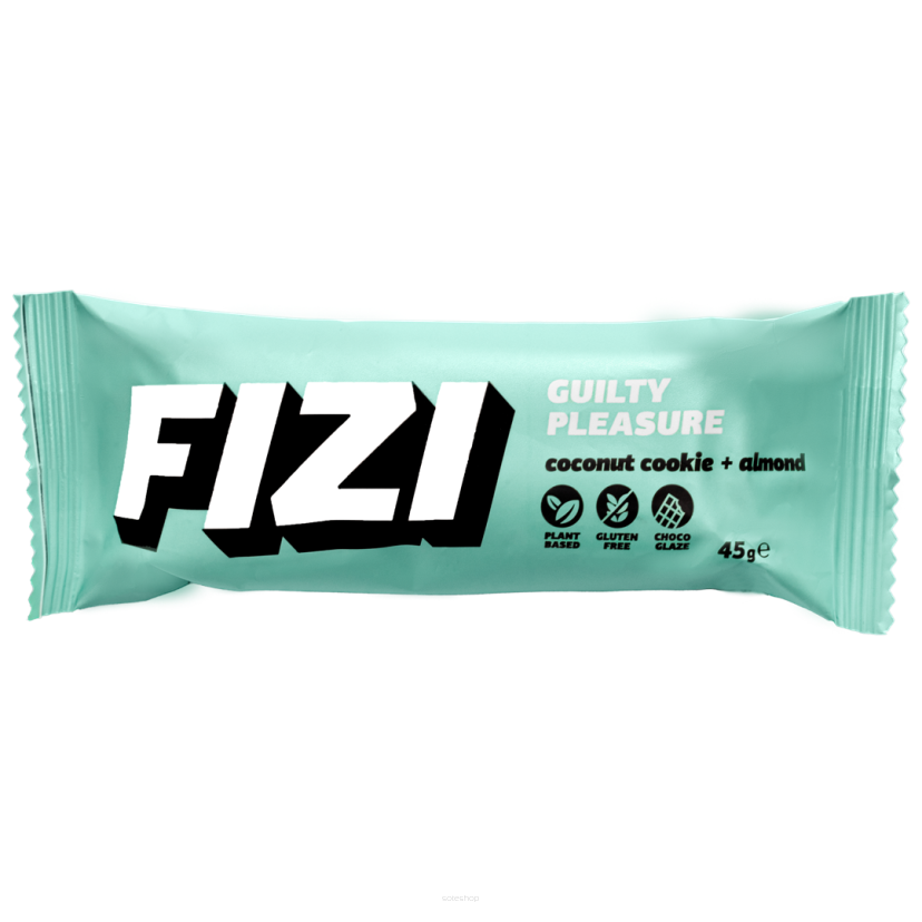 Baton w polewie czekoladowej coconut cookie almond 45 g - Fizi