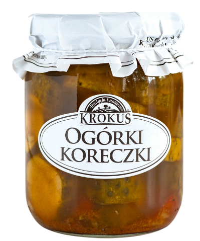 OGÓRKI KORECZKI KONSERWOWE 530 g (250 g) - KROKUS