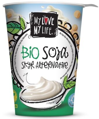 PRODUKT TYPU SKYR PROTEINOWY SOJOWY NATURALNY BEZ DODATKU CUKRÓW BIO 400 g - MY LOVE MY LIFE