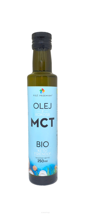 Olej MCT z kokosa BIO 250 ml - Pięć Przemian