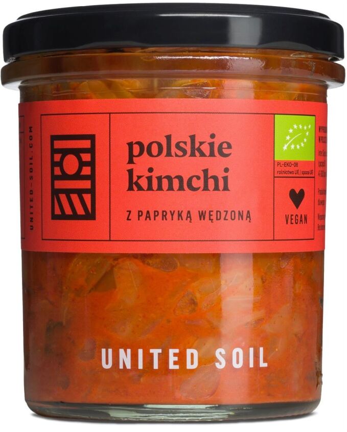 POLSKIE KIMCHI Z PAPRYKĄ WĘDZONĄ BIO 290 g - UNITED SOIL