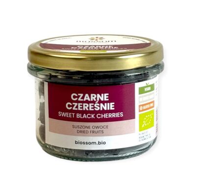 CZARNE CZEREŚNIE BIO 125 g - BIOSSOM