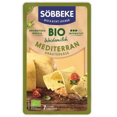 SER ŻÓŁTY DOJRZEWAJĄCY ŚRÓDZIEMNOMORSKI Z ZOŁAMI BIO 125 g - SOBBEKE
