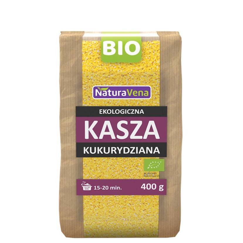 KASZA KUKURYDZIANA BIO 400 g - NATURAVENA