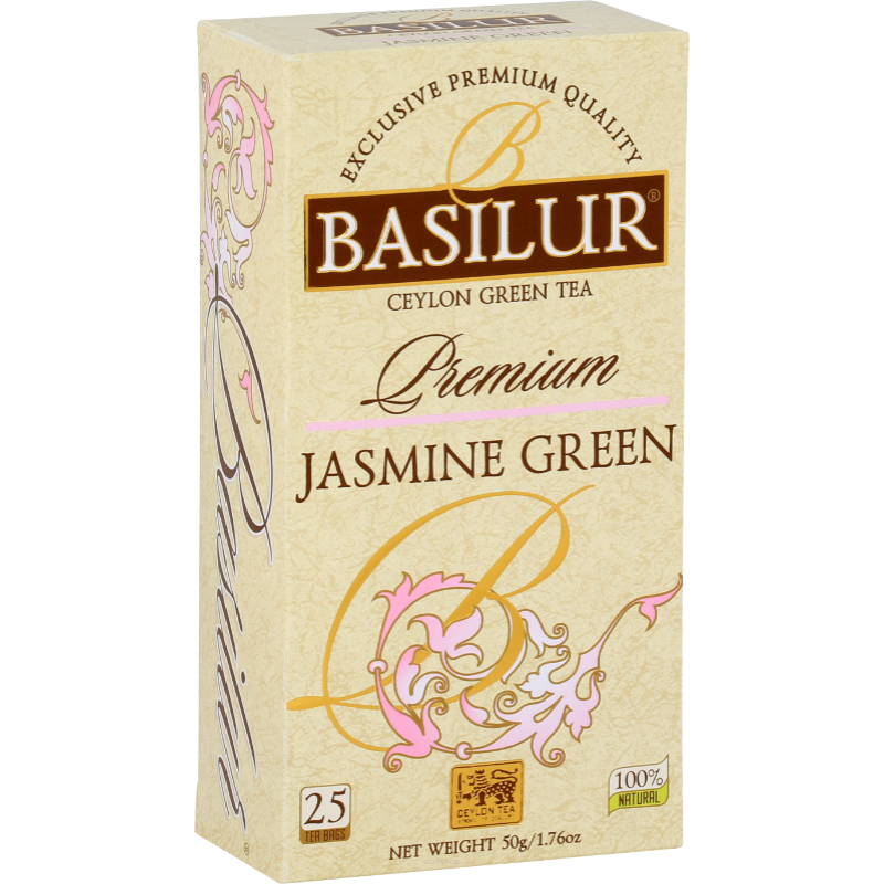 Herbata zielona PREMIUM JASMINE GREEN w saszet. 25x2g - Basilur