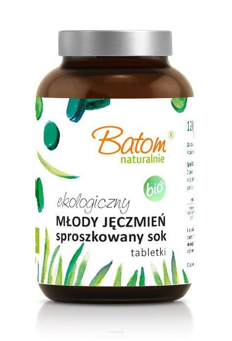 MŁODY JĘCZMIEŃ SPROSZKOWANY SOK 500 mg TABLETKI 120 g - BATOM